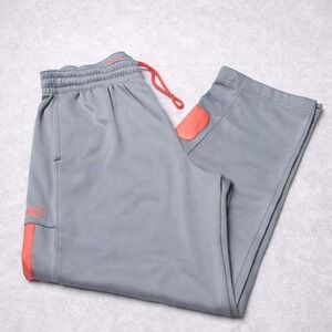 Nike Therma Fit Pants Mens XL Gray Orange Training Joggers